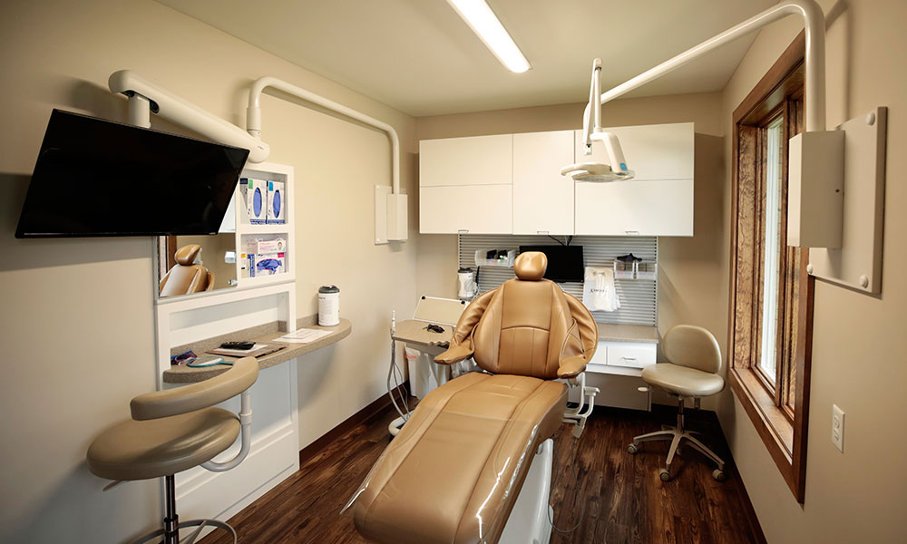 Comfortable treatment room at Knutson Family Dentistry