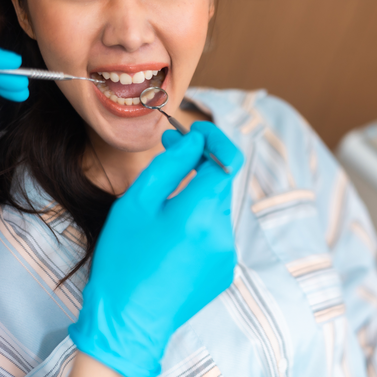 Dental exam at Knutson Family Dentistry